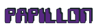 Rendering "PAPILLON" using Computer Font