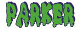 Rendering "PARKER" using Drippy Goo