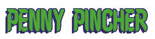 Rendering "PENNY PINCHER" using Callimarker