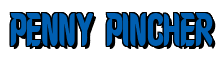 Rendering "PENNY PINCHER" using Callimarker