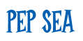 Rendering "PEP SEA" using Cooper Latin