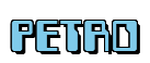 Rendering "PETRO" using Computer Font