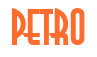 Rendering "PETRO" using Asia