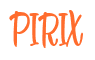 Rendering "PIRIX" using Bean Sprout