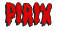 Rendering "PIRIX" using Drippy Goo