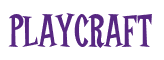Rendering "PLAYCRAFT" using Cooper Latin