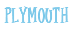 Rendering "PLYMOUTH" using Cooper Latin