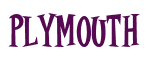 Rendering "PLYMOUTH" using Cooper Latin