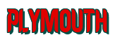 Rendering "PLYMOUTH" using Callimarker