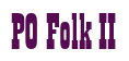 Rendering "PO Folk II" using Bill Board