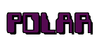 Rendering "POLAR" using Computer Font