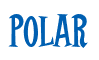 Rendering "POLAR" using Cooper Latin