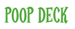 Rendering "POOP DECK" using Cooper Latin