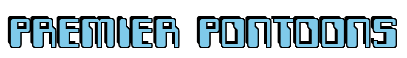 Rendering "PREMIER PONTOONS" using Computer Font