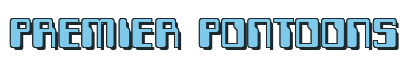 Rendering "PREMIER PONTOONS" using Computer Font