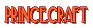 Rendering "PRINCECRAFT" using Deco