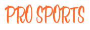 Rendering "PRO SPORTS" using Bean Sprout
