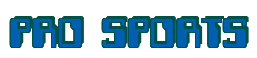Rendering "PRO SPORTS" using Computer Font