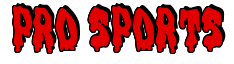 Rendering "PRO SPORTS" using Drippy Goo