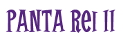 Rendering "Panta Rei II" using Cooper Latin
