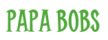 Rendering "Papa Bobs" using Cooper Latin