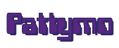 Rendering "Pattymo" using Computer Font