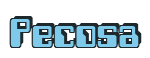 Rendering "Pecosa" using Computer Font