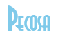 Rendering "Pecosa" using Asia