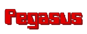 Rendering "Pegasus" using Computer Font