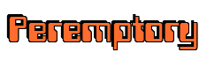 Rendering "Peremptory" using Computer Font