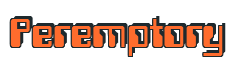Rendering "Peremptory" using Computer Font