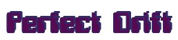 Rendering "Perfect Drift" using Computer Font