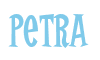 Rendering "Petra" using Cooper Latin