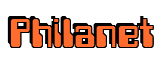 Rendering "Philanet" using Computer Font