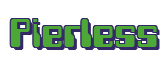Rendering "Pierless" using Computer Font