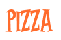 Rendering "Pizza" using Cooper Latin