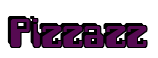 Rendering "Pizzazz" using Computer Font
