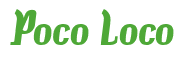 Rendering "Poco Loco" using Color Bar