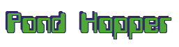 Rendering "Pond Hopper" using Computer Font