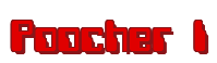 Rendering "Poocher I" using Computer Font