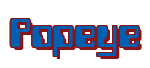 Rendering "Popeye" using Computer Font