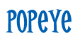 Rendering "Popeye" using Cooper Latin