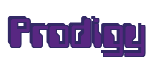 Rendering "Prodigy" using Computer Font