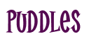 Rendering "Puddles" using Cooper Latin