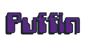 Rendering "Puffin" using Computer Font