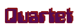 Rendering "Quartet" using Computer Font
