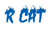 Rendering "R CAT" using Charred BBQ