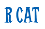 Rendering "R CAT" using Cooper Latin
