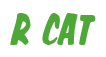 Rendering "R CAT" using Big Nib