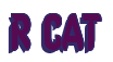 Rendering "R CAT" using Callimarker